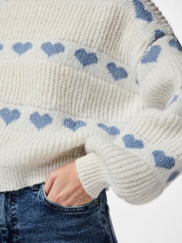 PIECES Pullover 'NOVE' in Weiß