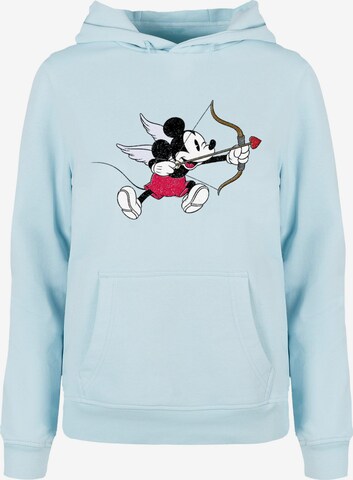 ABSOLUTE CULT Sweatshirt 'Mickey Mouse - Love Cherub' in Blue: front