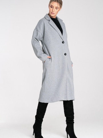 Figl Between-Seasons Coat 'M1111' in Grey