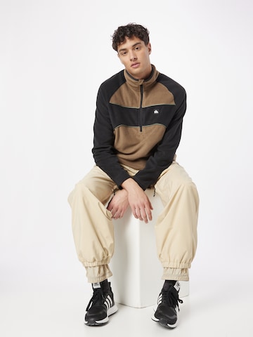 QUIKSILVER Athletic Sweater 'POWDER CHASER' in Brown