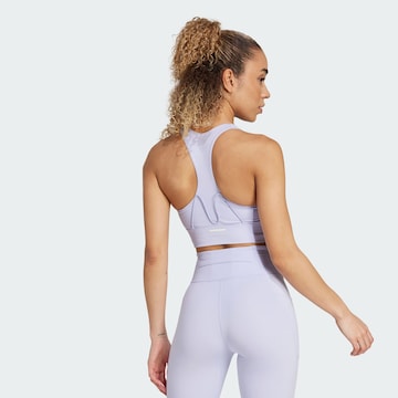 ADIDAS PERFORMANCE Medium support Sport bh in Lila