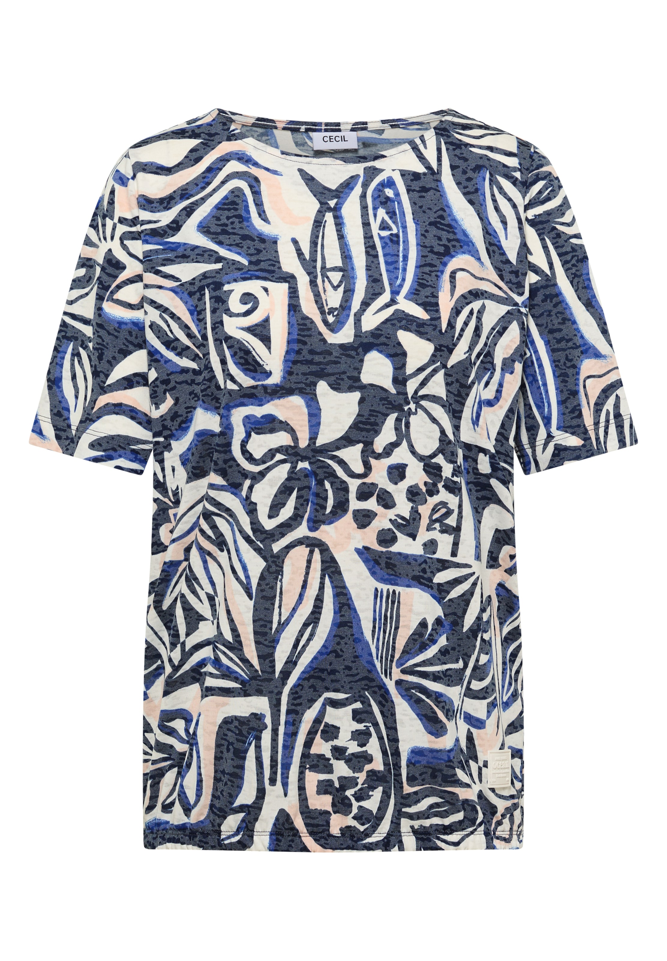 CECIL T-Shirt in Blau: Vorderseite