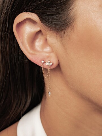 Orecchini 'Petal Chain Dangle' di Hey Happiness in oro