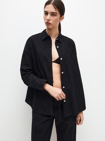 Camicia da donna di Pull&Bear in nero: frontale