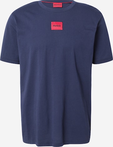 T-Shirt 'Diragolino212' HUGO en bleu : devant