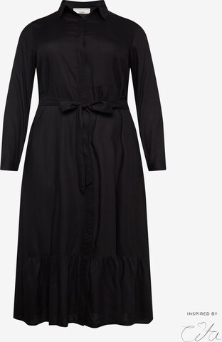 Robe-chemise 'Polly' Guido Maria Kretschmer Curvy en noir : devant