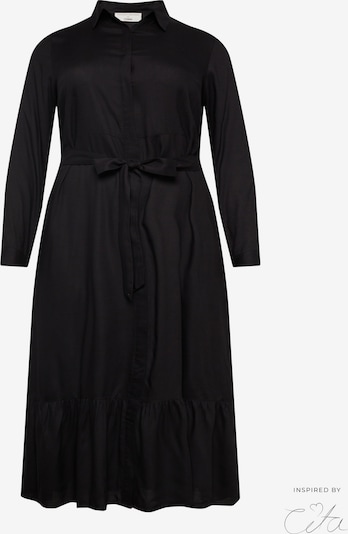 Guido Maria Kretschmer Curvy Robe-chemise 'Polly' en noir, Vue avec produit