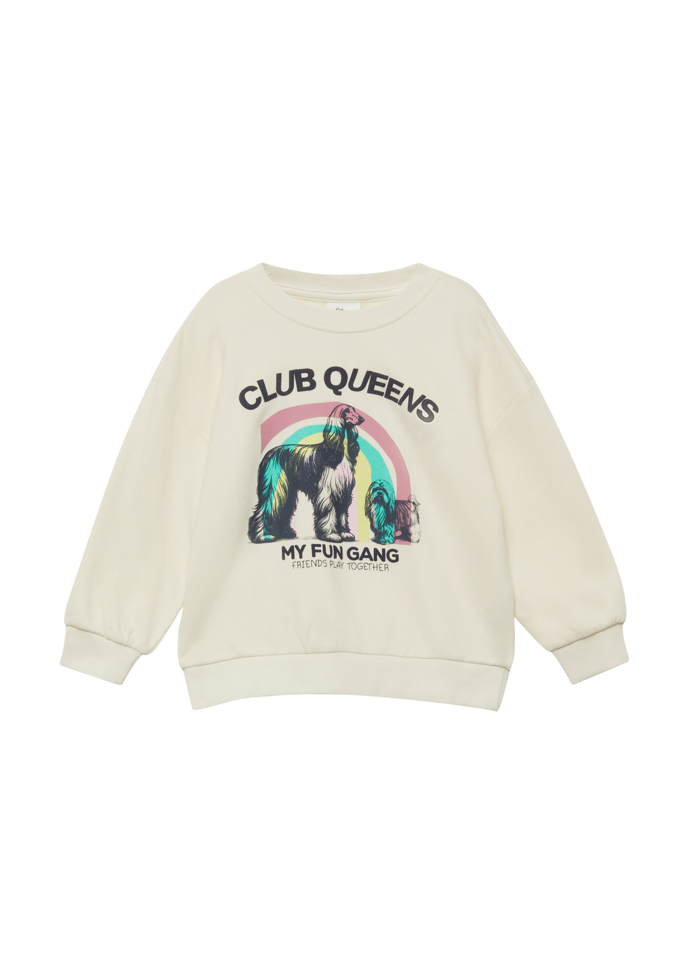 Sweat-shirt s.Oliver en beige : devant