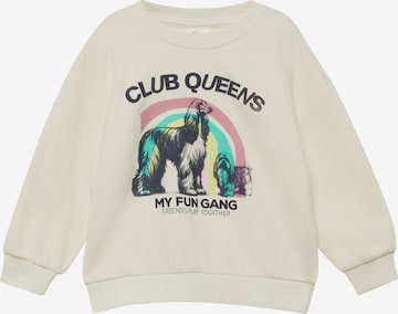 Sweat-shirt s.Oliver en beige : devant