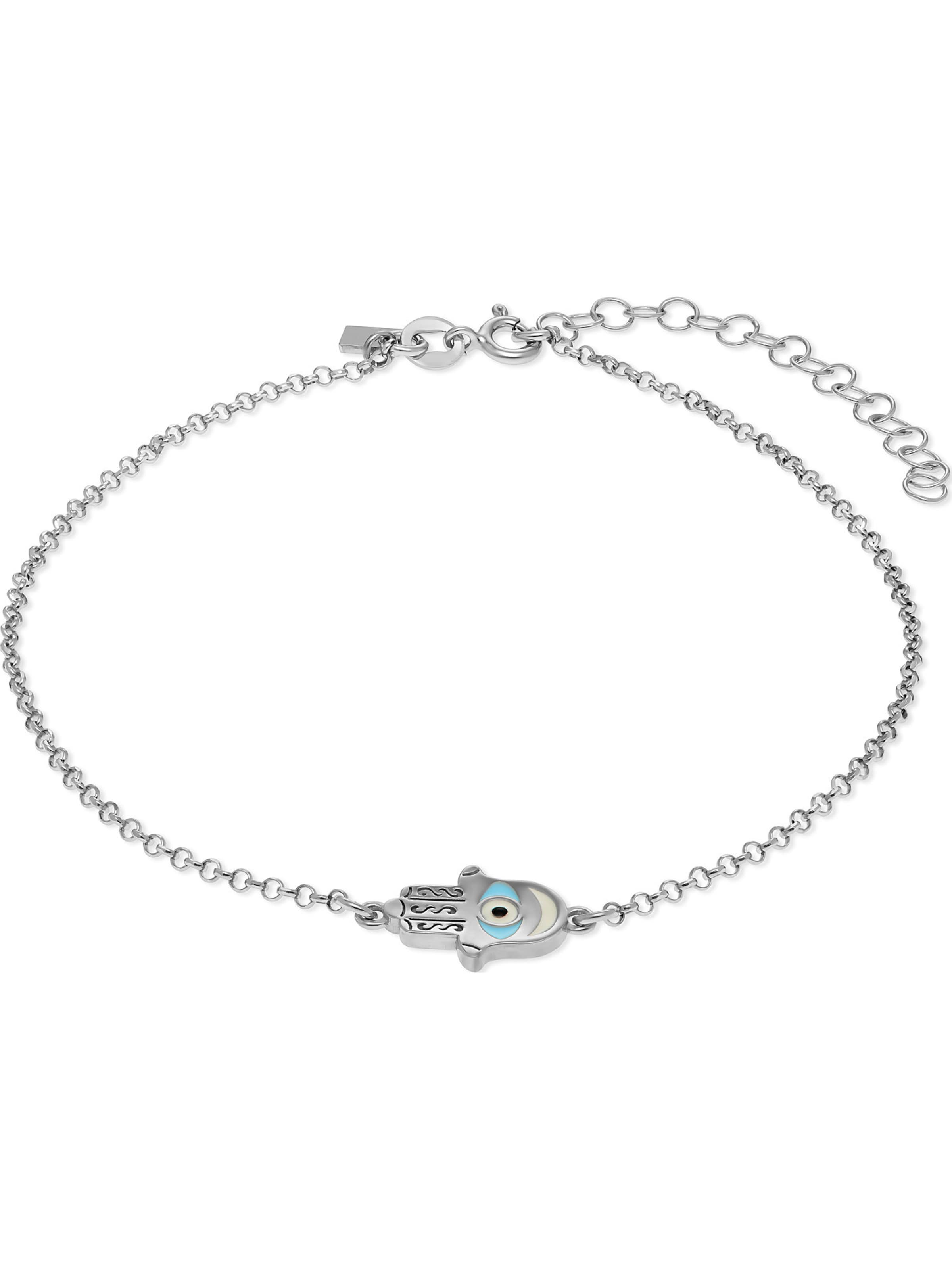 FAVS Fußkette in Silber: Vorderseite