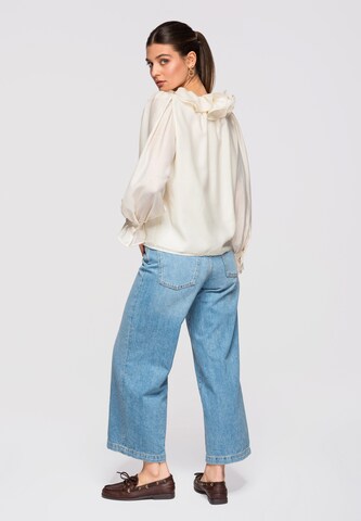 Ombre Bluse in Beige