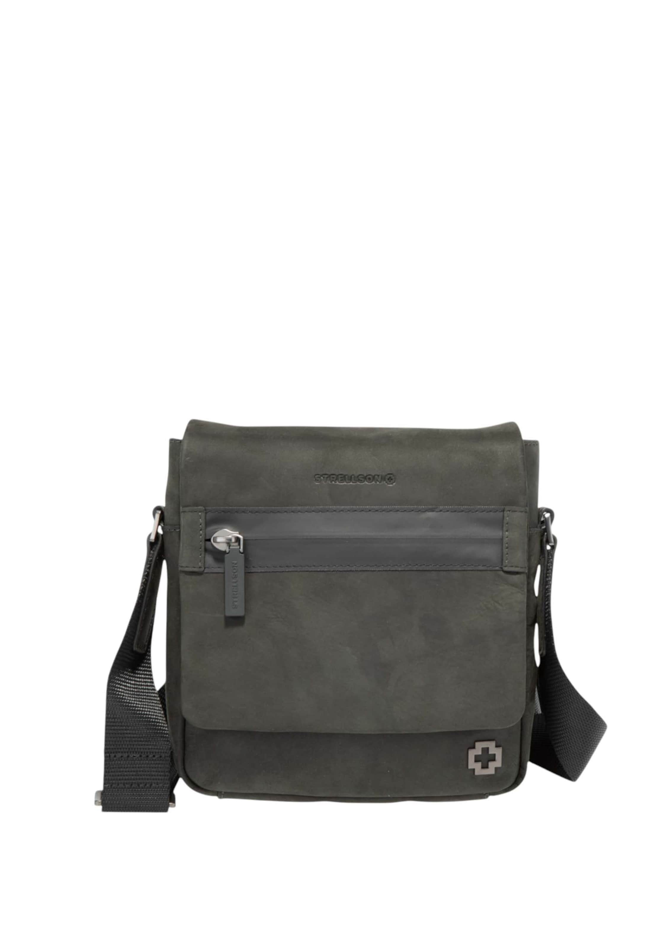 STRELLSON Umhängetasche 'Bow Road Jeremy' in Schwarz: Vorderseite