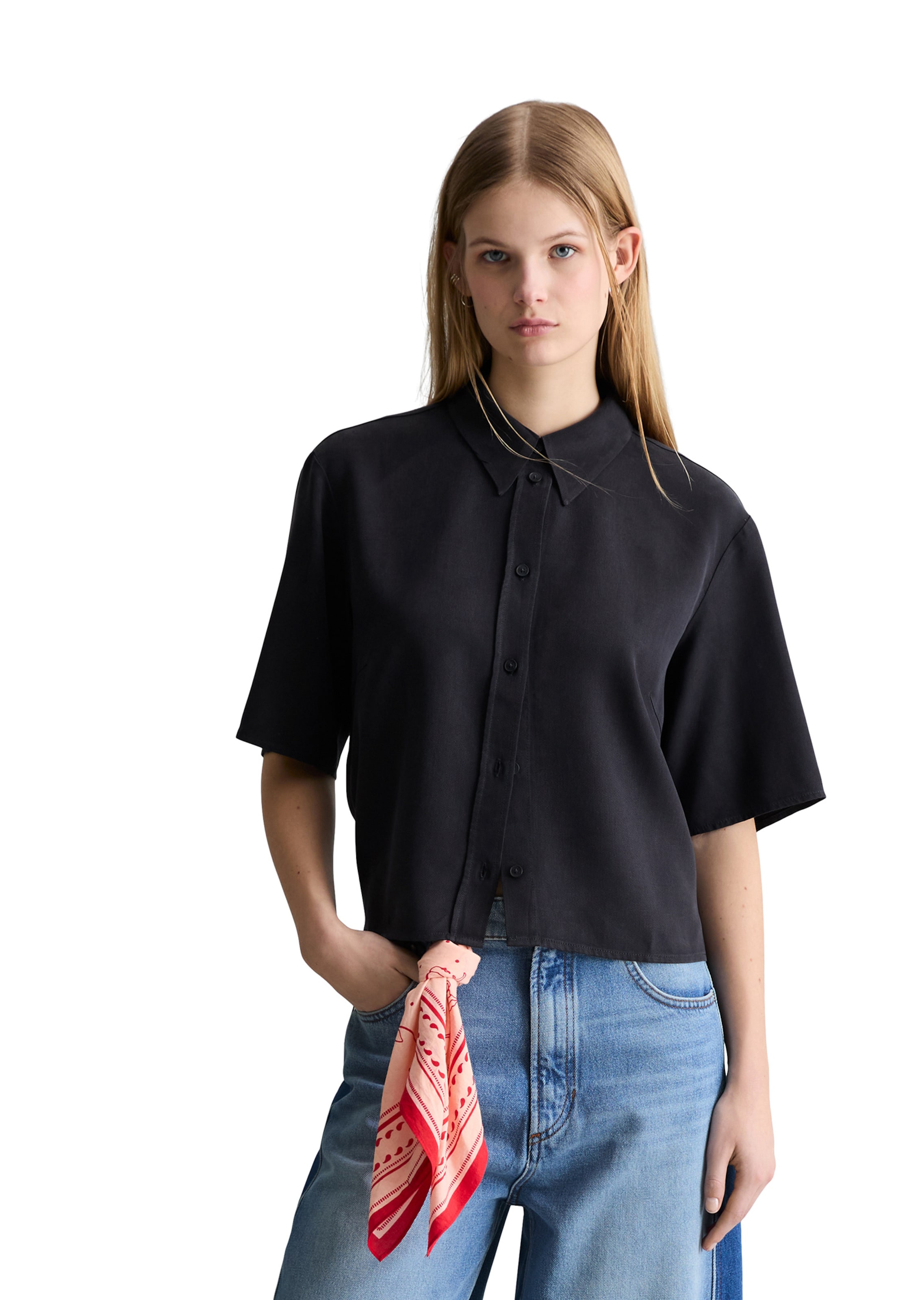 Marc O'Polo DENIM Blouse in Blue: front