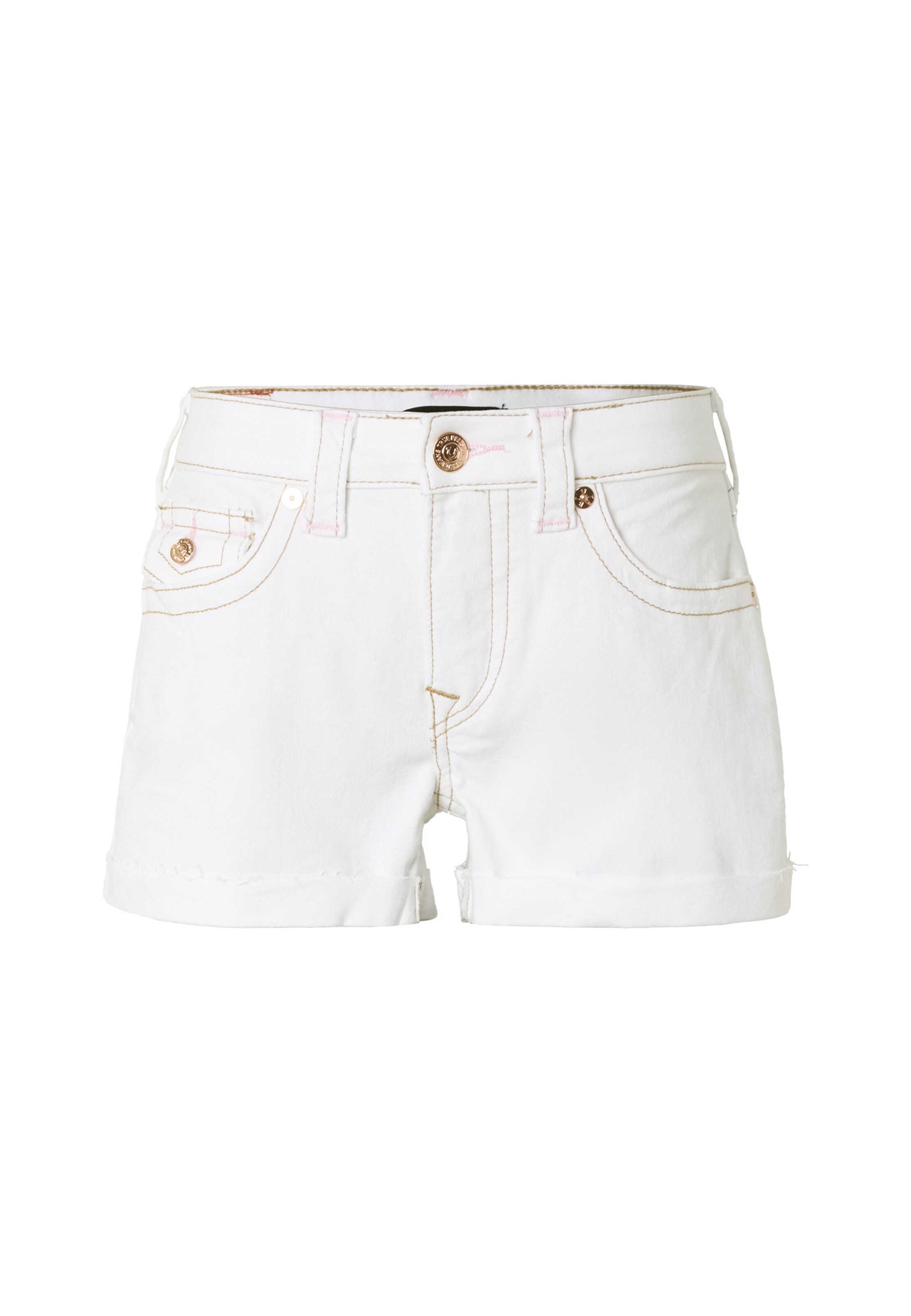 True Religion Regular Shorts 'Jennie' in Weiß: Vorderseite