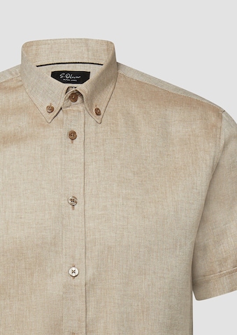 s.Oliver Regular Fit Hemd in Braun