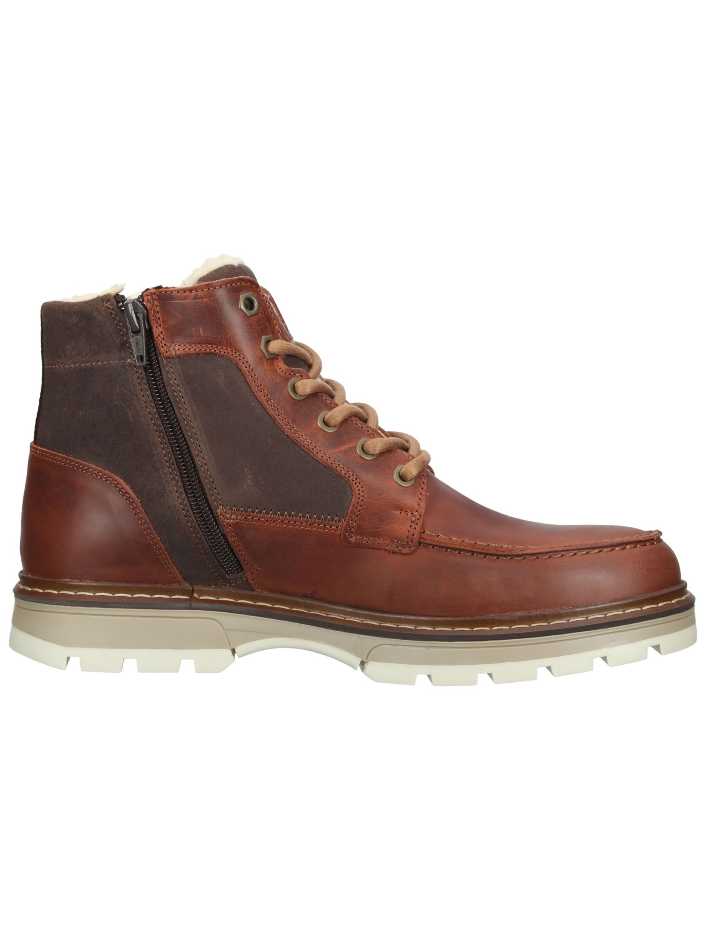 BULLBOXER Lace-Up Boots in Brown
