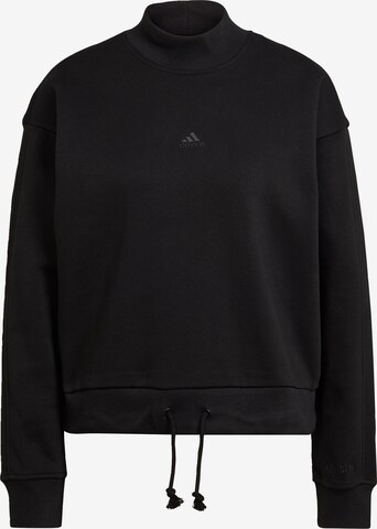 ADIDAS SPORTSWEAR Athletic Sweatshirt 'All Szn Fleece Mock Neck' in Black: front