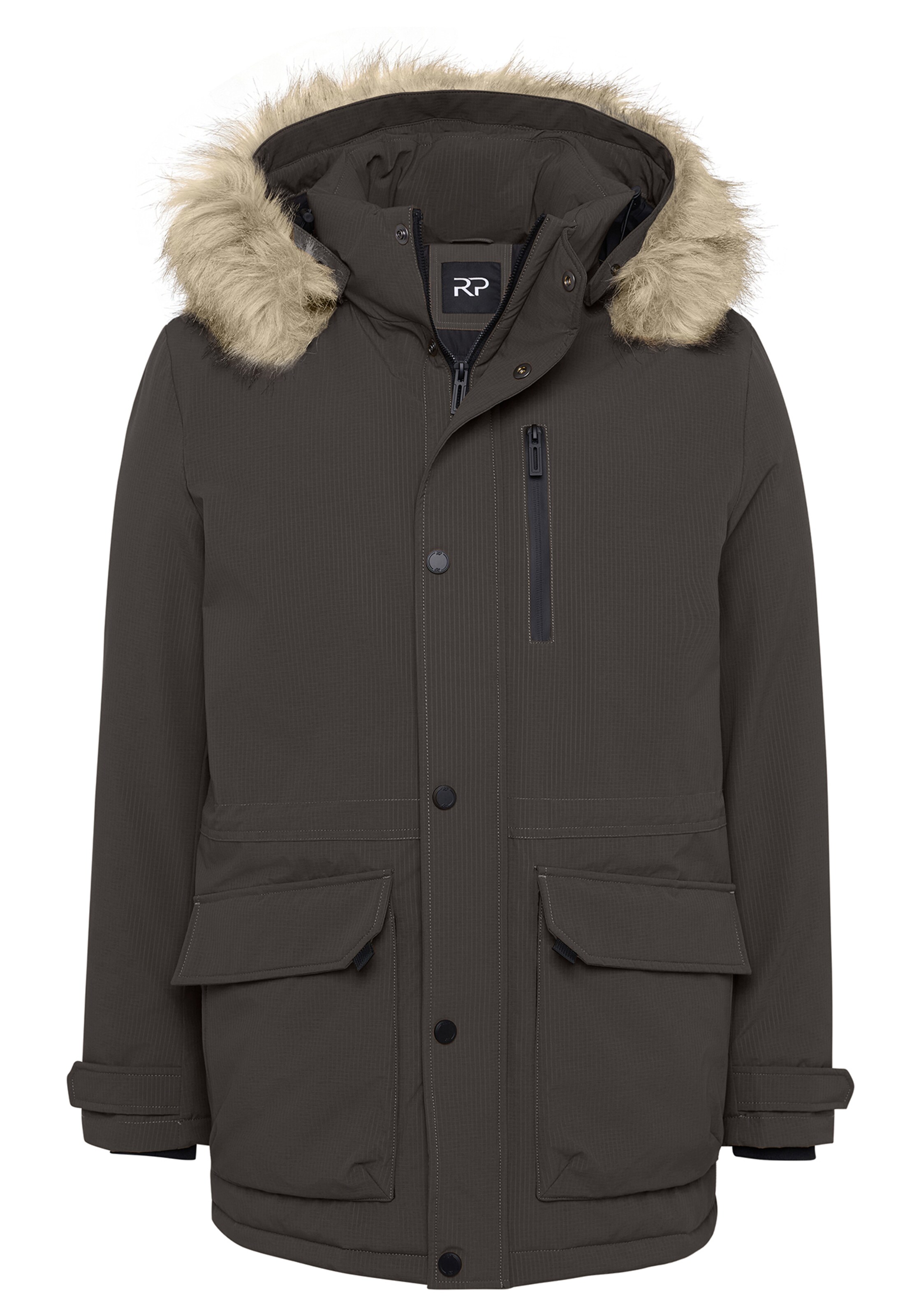 REDPOINT Winter Jacket 'EDVIN' in Grey: front