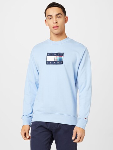 Tommy Jeans - Sudadera en azul: frente