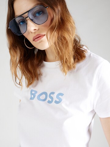 BOSS - Camisa 'Elogo 5' em branco