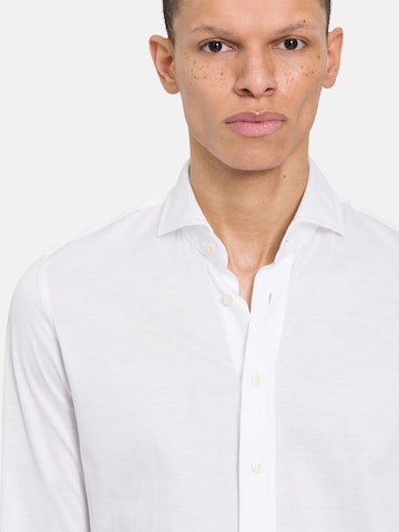 Baldessarini Slim fit Business Shirt 'Huge' in White