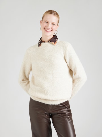 Pullover di QS in beige: frontale