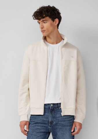 s.Oliver Sweat jacket in Beige: front