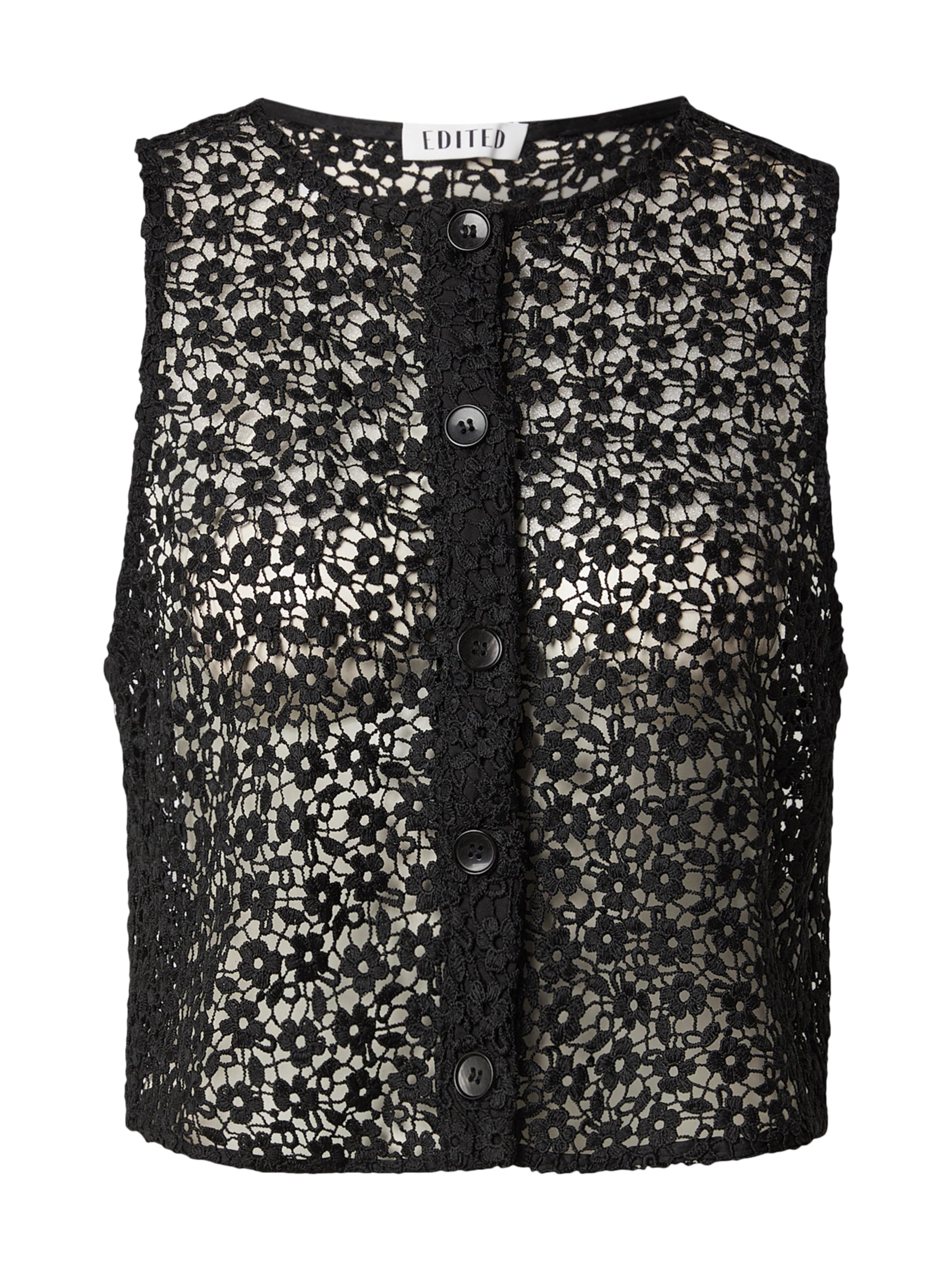 EDITED Top 'Cleo' in Schwarz: Vorderseite