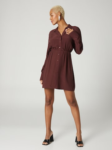 A LOT LESS Shirt Dress 'Delia' in Brown