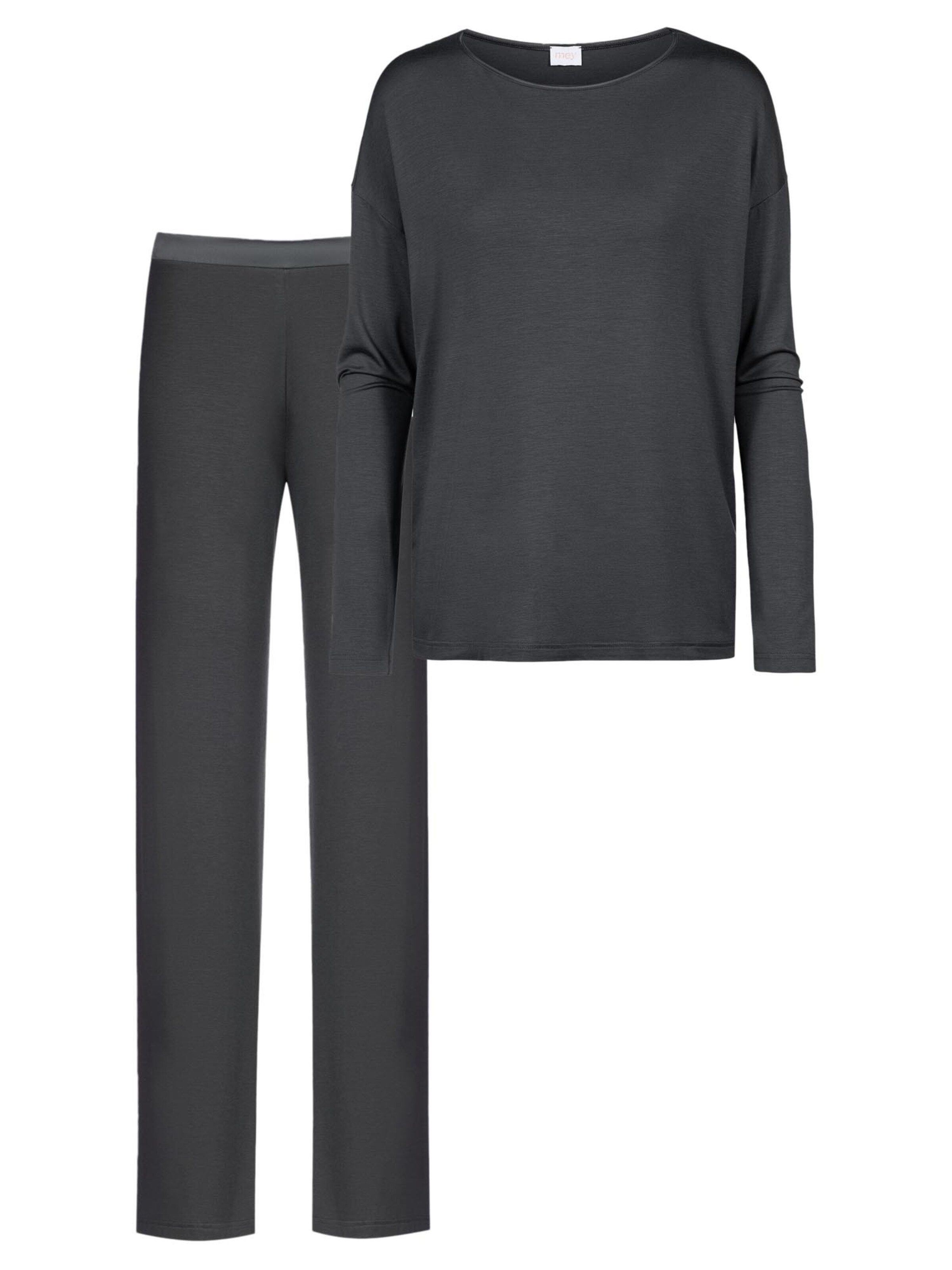 Mey Pyjama 'Pure Chic'‌‌‌‌ in Grau: Vorderseite
