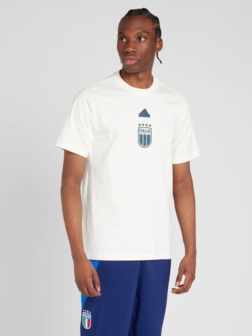 T-Shirt fonctionnel 'Italy Travel' ADIDAS PERFORMANCE en blanc : devant