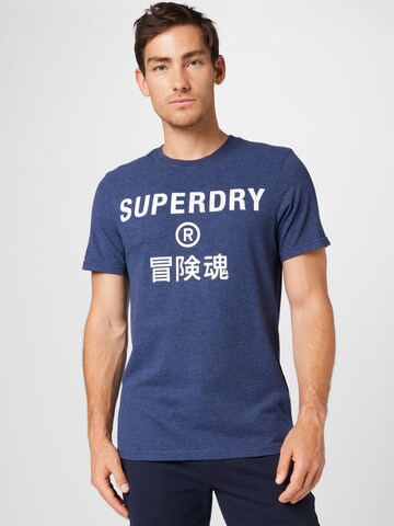 Superdry Shirt in Blue: front