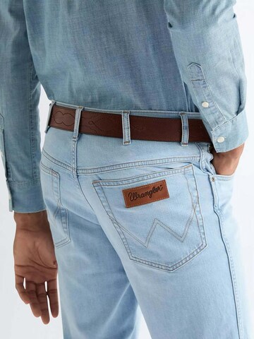 WRANGLER Belt 'Western Stitch' in Brown