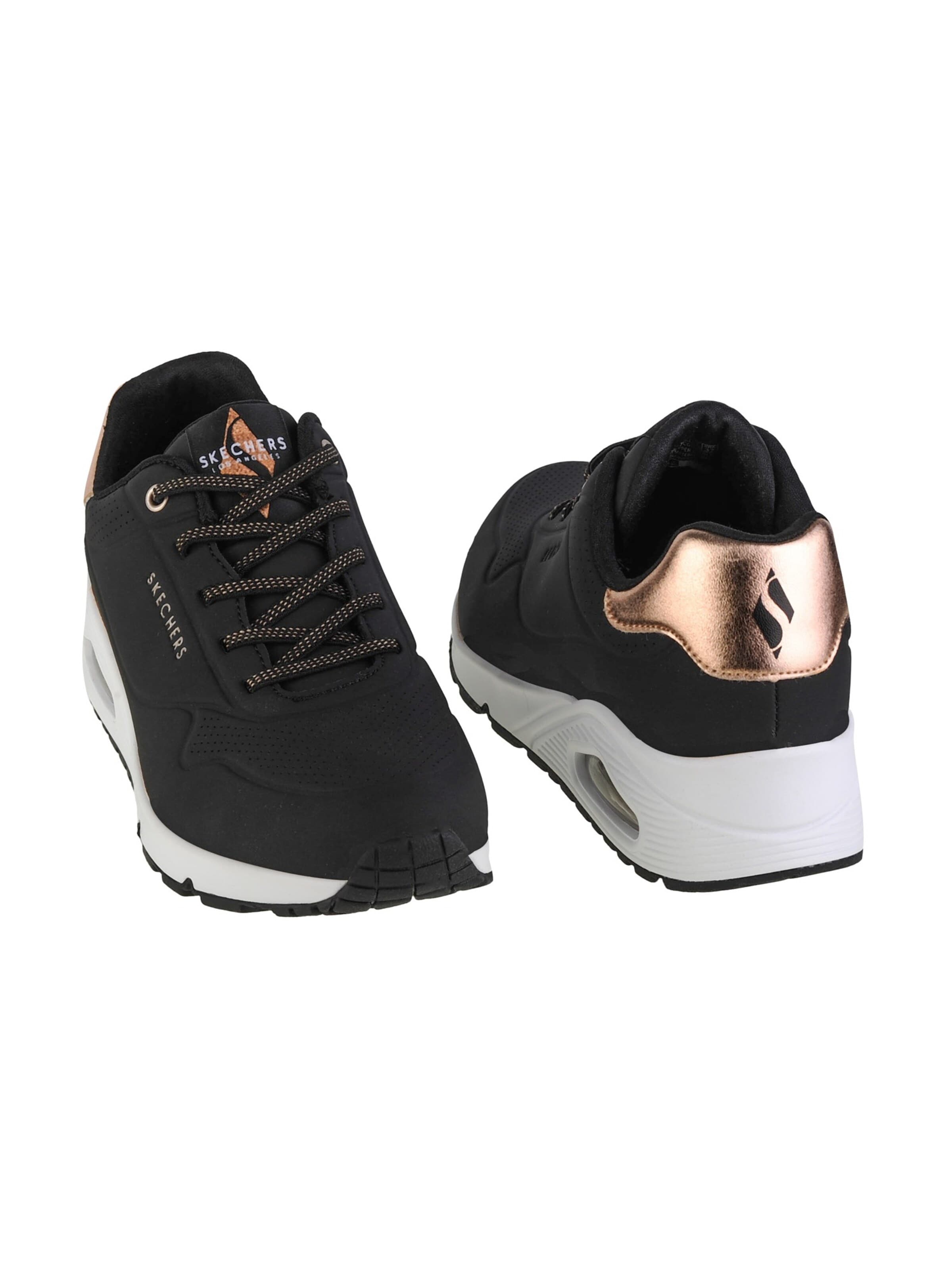 SKECHERS Platform trainers 'Skechers Uno-Shimmer Away' in Black