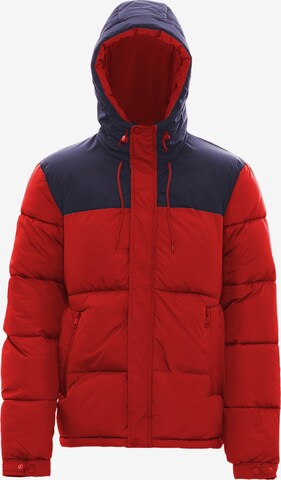 Veste d’hiver FUMO en rouge : devant