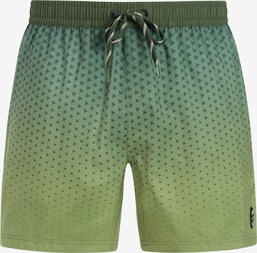 PROTEST Board Shorts 'PRTNorthaw' in Green: front