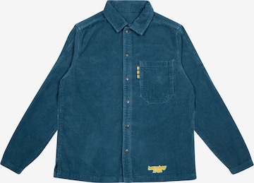 HOMEBOY Button Up Shirt 'Time Warp' in Blue: front