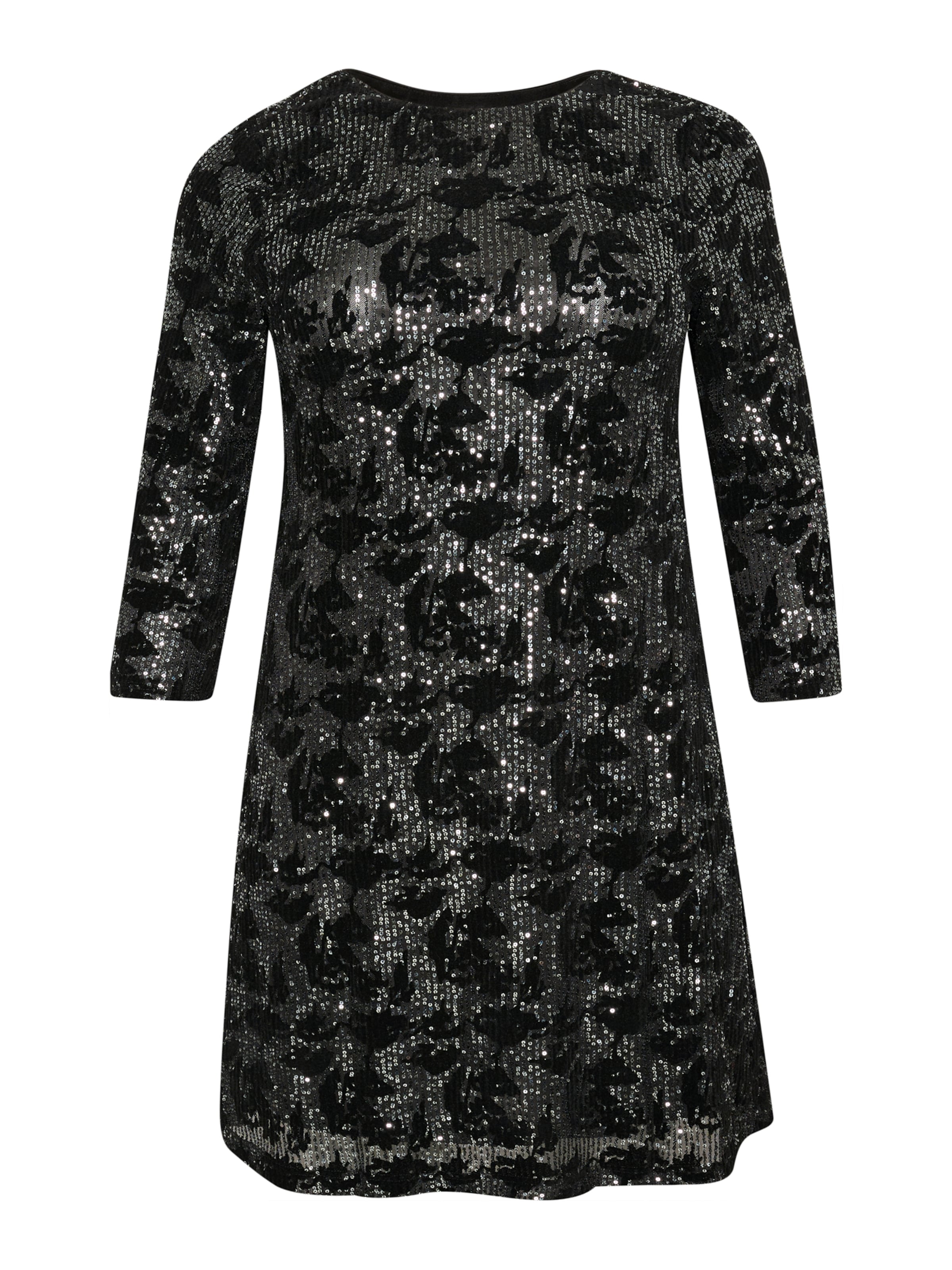 KAFFE CURVE Dress 'KC Brit' in Silver: front