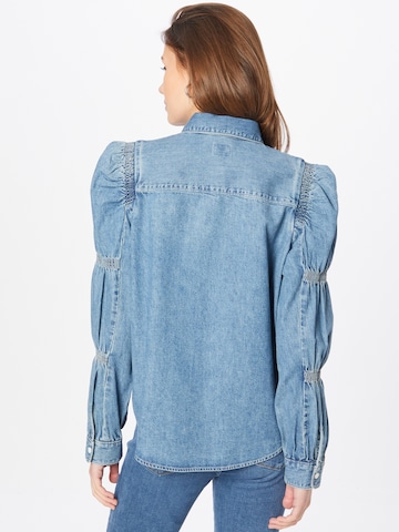 LEVI'S ® Bluse 'Zuma Cinched Slv Blouse' in Blau