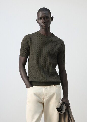 MANGO MAN Shirt 'Muga' in Brown: front