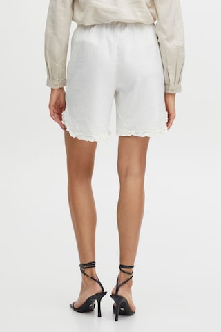 b.young Regular Pants 'Byfalakka Frill' in White