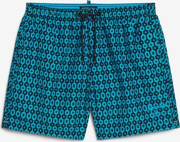 Shorts de bain Superdry en bleu : devant