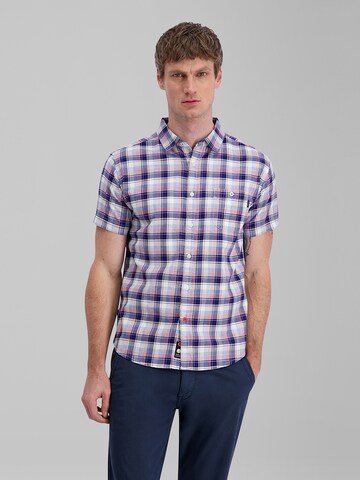 TIMEZONE Regular Fit Hemd 'Check' in Blau: Vorderseite