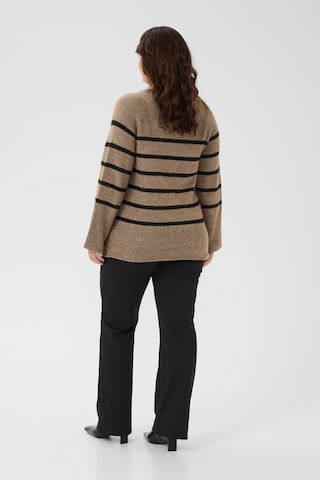 KAFFE CURVE Sweater 'KCerina' in Brown
