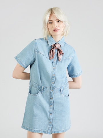 LEVI'S ® Μπλουζοφόρεμα 'Short Sleeve Logan Western Dress' σε μπλε: μπροστά