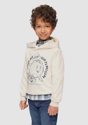 s.Oliver Sweatshirt in Wit: voorkant
