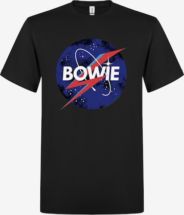 T-Shirt 'David Bowie Spaceman' Rockshirts en noir : devant