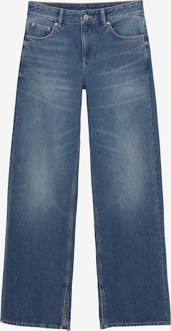 Pull&Bear Широка кройка Дънки в синьо: отпред