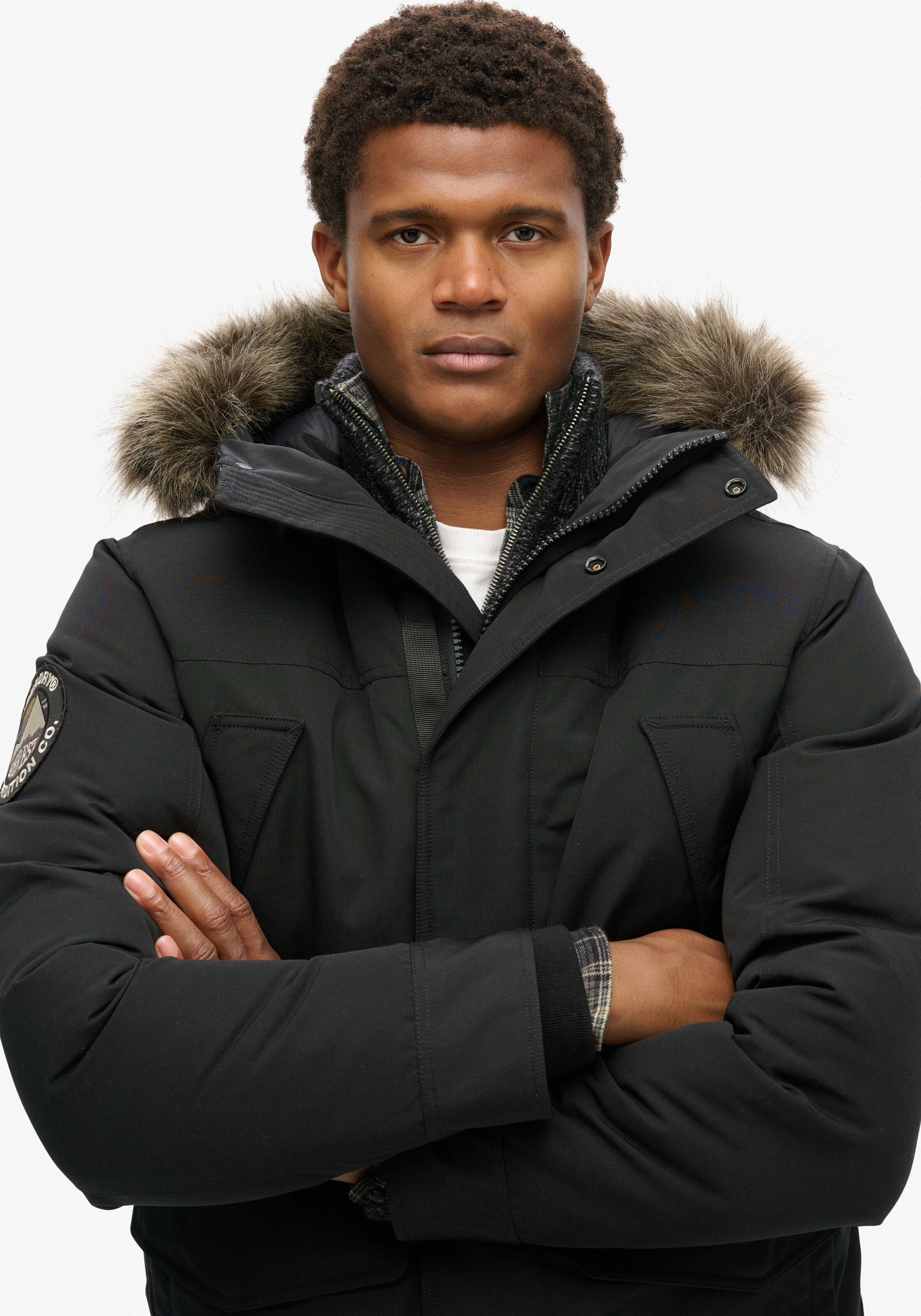 Superdry & Co Parka 'Everest' in Schwarz