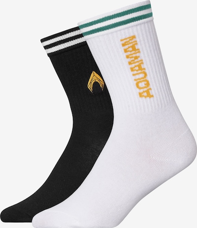 SNOCKS Athletic Socks in Saffron / Black / White, Item view